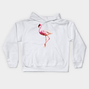 Gorgeous Pink Flamingo Digital Artwork Kids Hoodie